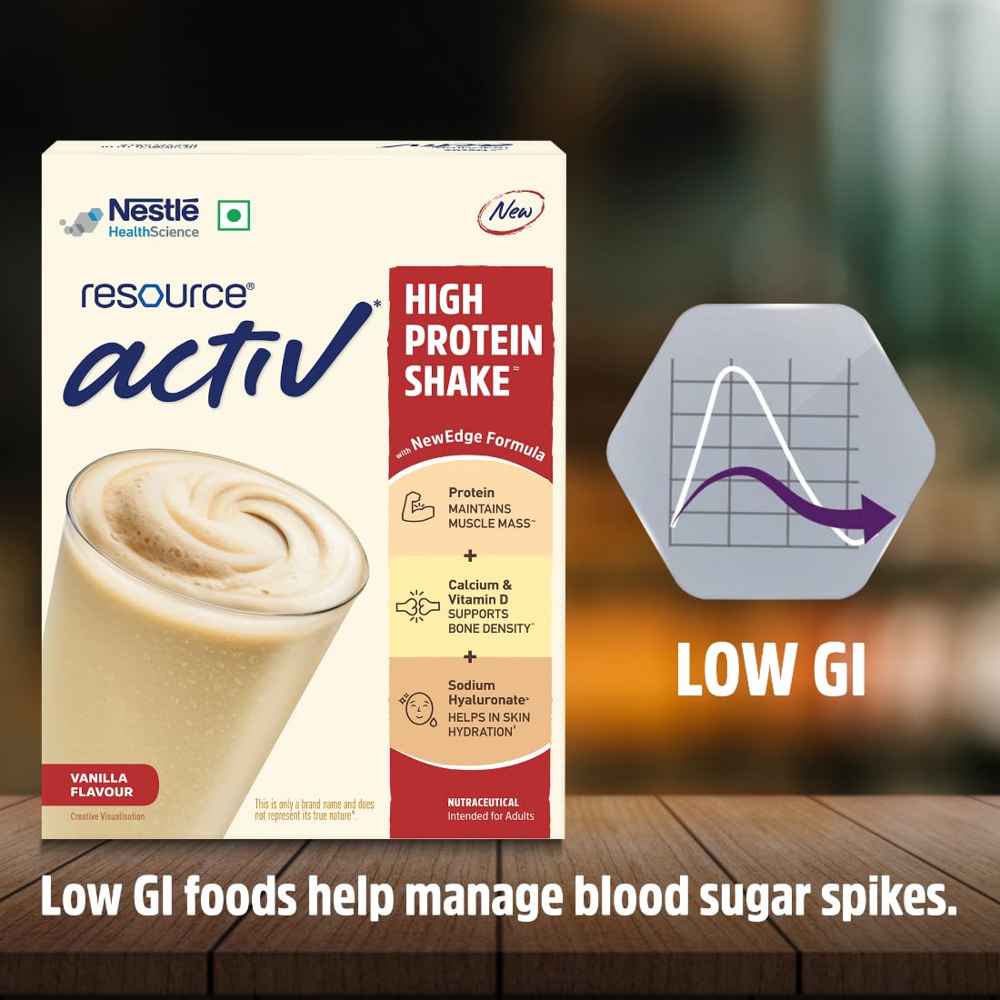 Nestlé Resource Activ, High Protein Shake with New Edge Formula, Vanil ...