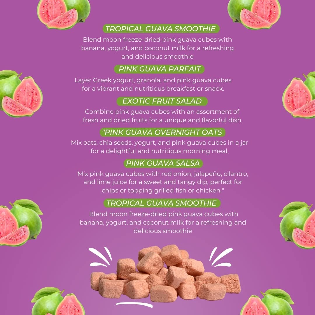 Guava Moon Rocks Moon Freeze Dried Guava | No Preservatives, No Added Sugar, Healthy Dr ...