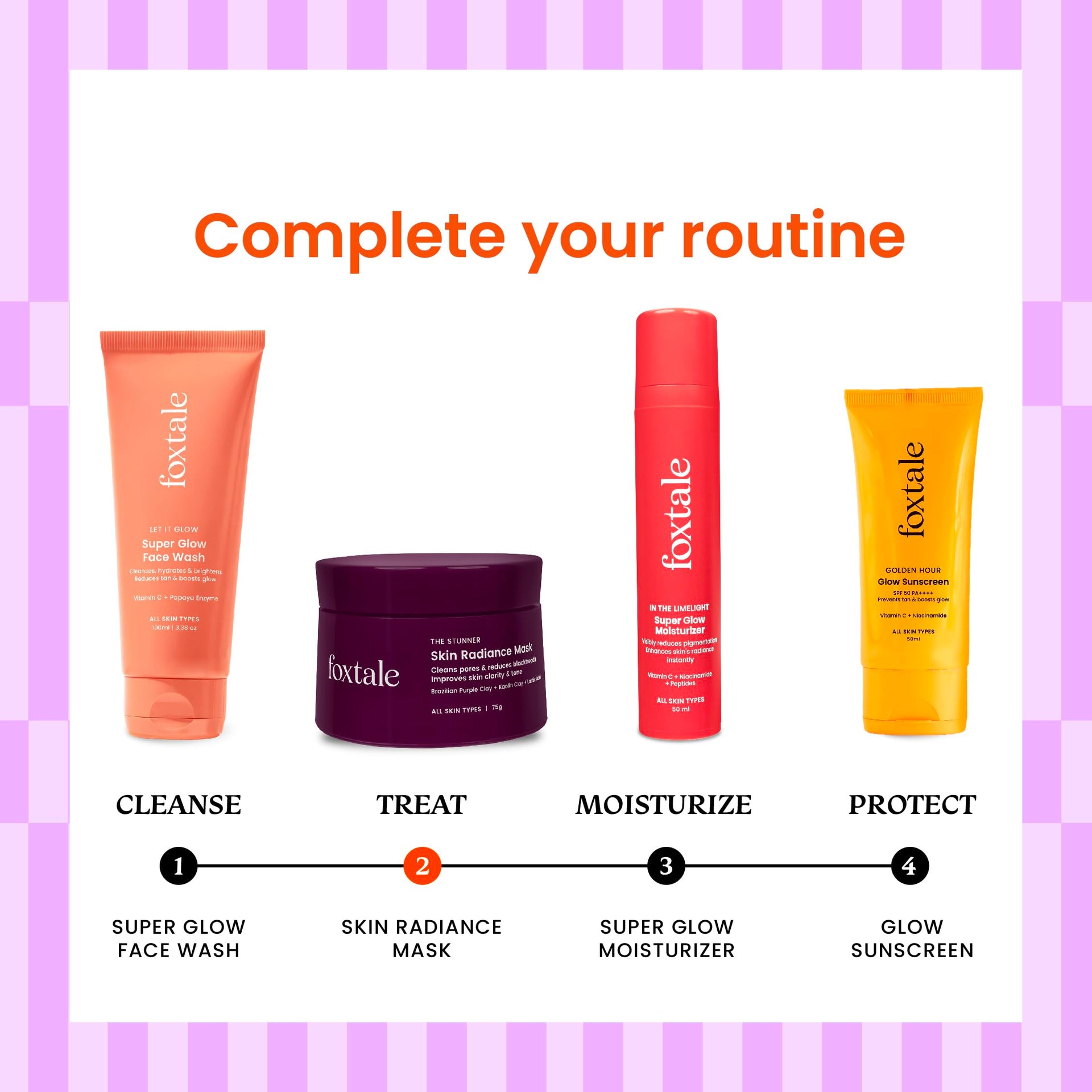 Foxtale De-Tan Face Mask for Glowing Skin| Clay Mask with Lactic Acid ...