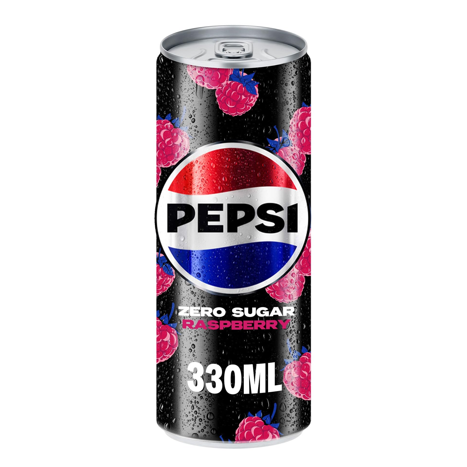New Pink Pepsi Raspberry Pepsi Zero Sugar Raspberry Flavoured Cola, Carbonated Soft Drink, 320m ...