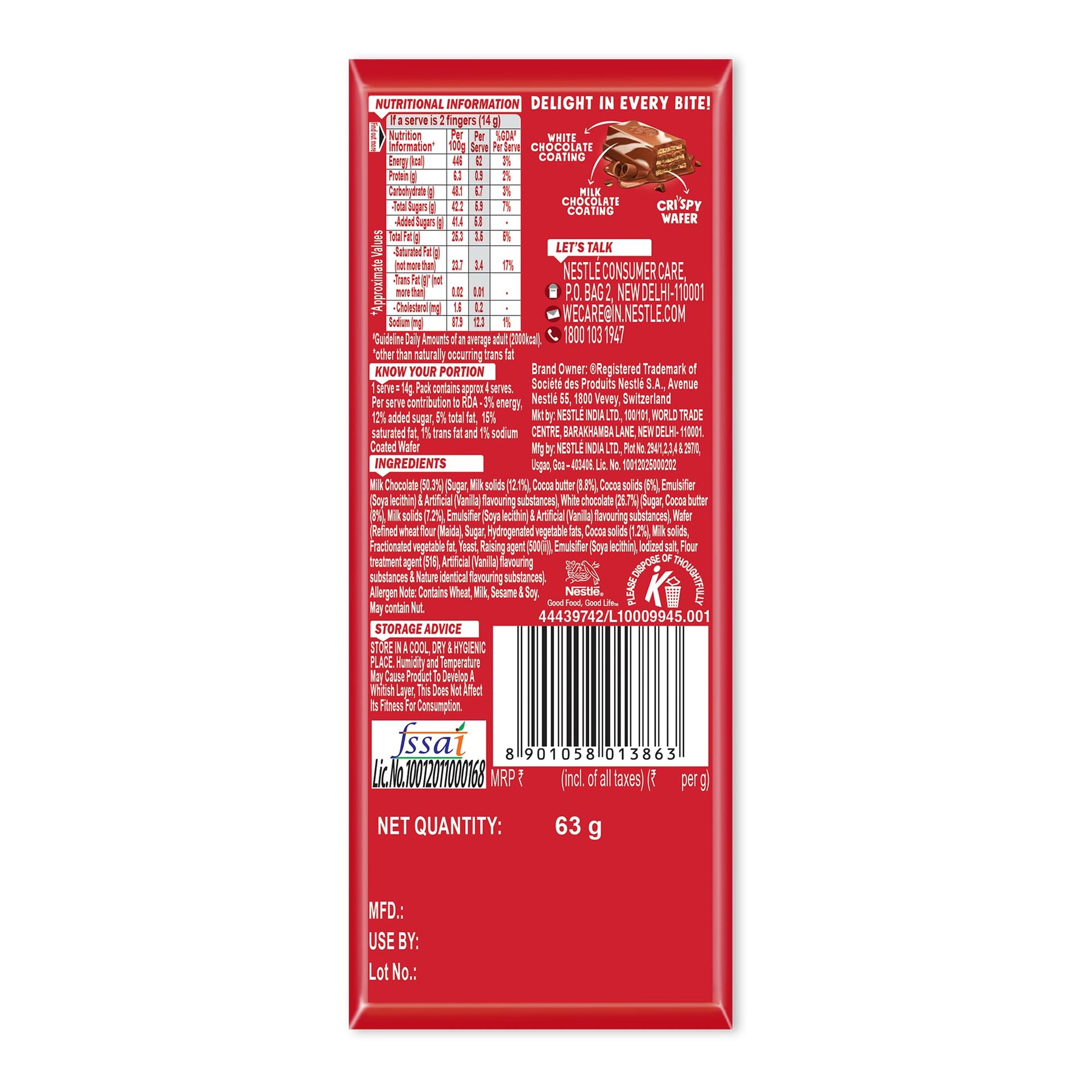 Fetch Delights KitKat Delights Double Choco, 63 g – Fetch N Buy