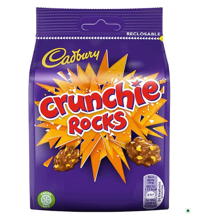 CADBURY Crunchie Rocks Chocolate Milk Snacking Bag - 110 g – Fetch N Buy