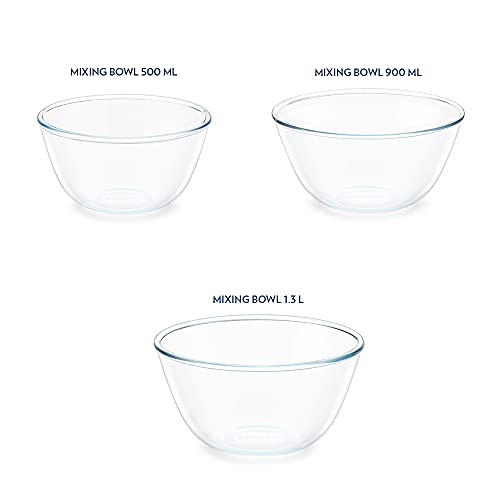 Buy Mixing Bowl w Blue Lid Set of 3 500 ml + 900 ml + 1.3 L at Best Price  Online in India - Borosil