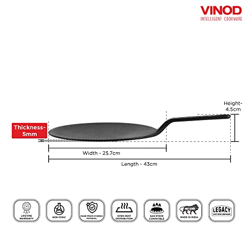  Buy cheap and hot online Vinod Cookware Vinod Legacy  Pre-Seasoned Cast Iron Roti Tawa - 26 Cm (Induction Friendly) in Vinod  Cookware sale