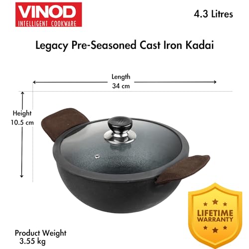Cast Iron Kadai - 1.8 Litre