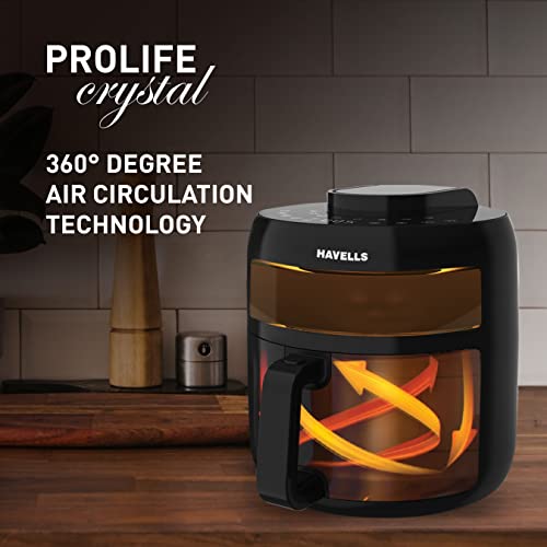 Havells Air Fryer Prolife Crystal See Through Window 85 Less Oil havells-air-fryer-prolife-crystal-see-through-window-85-less-oil