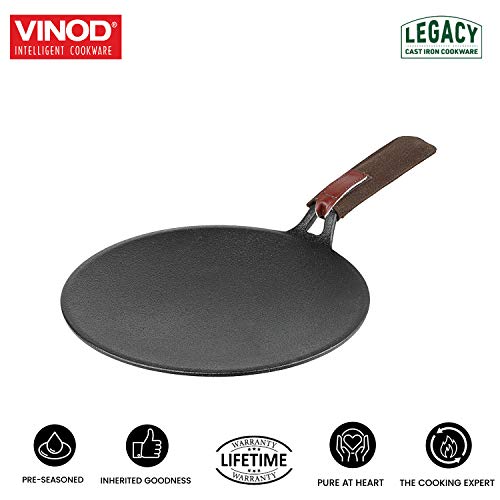 Vinod Legacy Pre - Seasoned Cast Iron Dosa Tawa - 28 cm