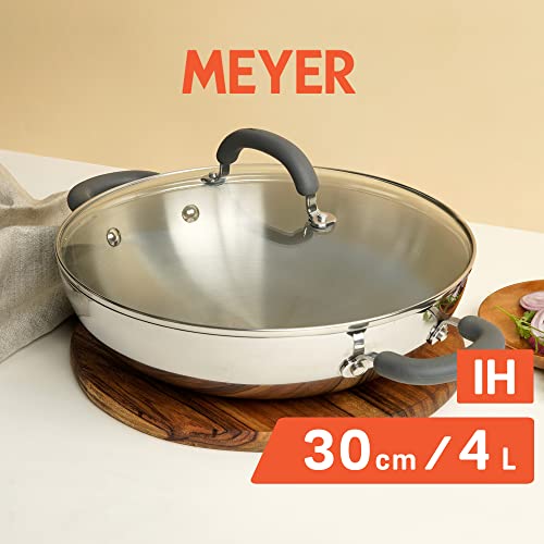 Meyer Trivantage Nickel Free Stainless Steel 3 Piece Cookware Set, Triply  Cookware Set With Heavy Bottom