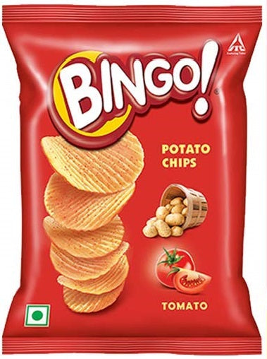 Bingo! Potato Chips Tomato, 52g Pack, Crispy & Tangy Potato Chips Perfect  for Snacking : Amazon.in: Grocery & Gourmet Foods
