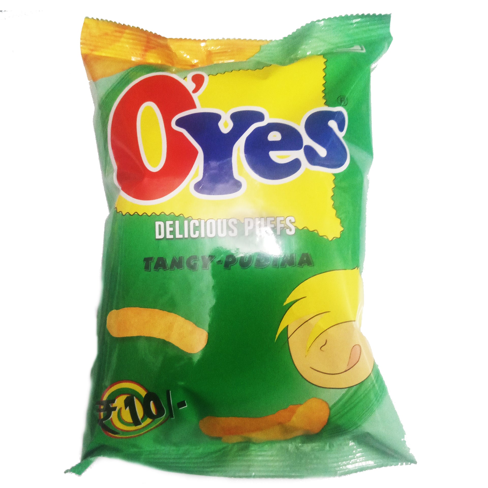 Oyes Pudding O'Yes Delicious Puffs Tangy-Pudina, 40g – Fetch N Buy
